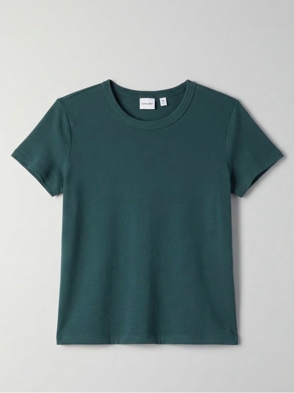 Sunday Best Short Sleeve Crewneck Tee in Forest Green
